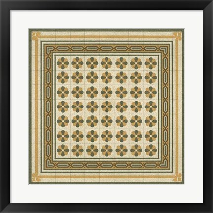 Framed Italian Mosaic IV Print