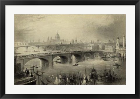 Framed General View of London Print