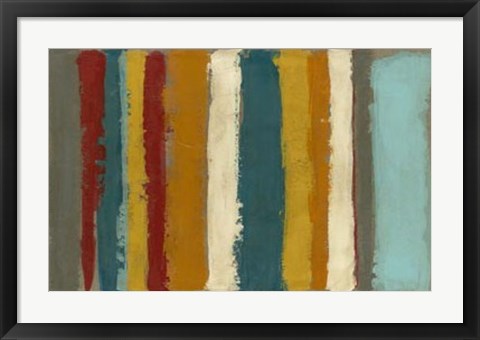 Framed Vibrant Striation II Print