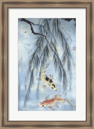 Framed Golden Koi Print