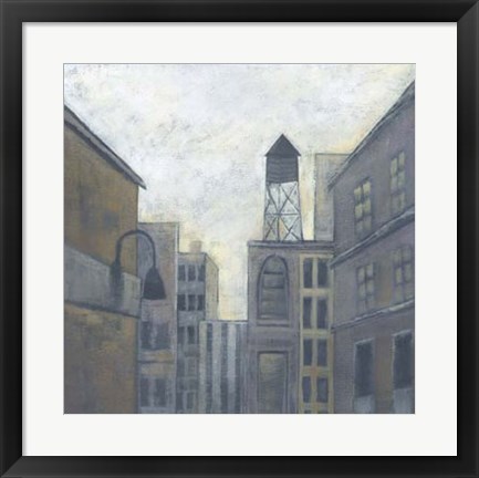 Framed City View II Print