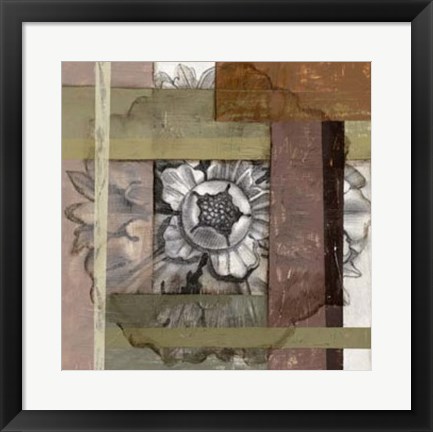 Framed Woven Rosette I Print