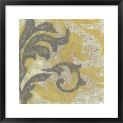 Framed Decorative Twill II Print