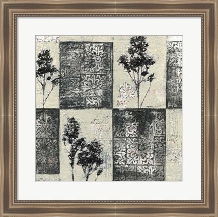 Framed Toile Redone II Print