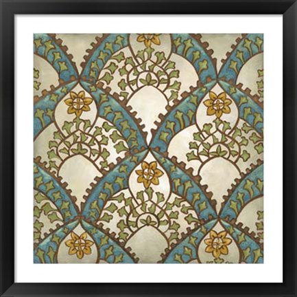 Framed Exotic Ornament III Print