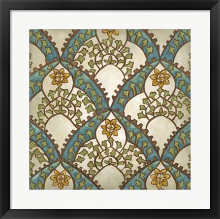 Framed Exotic Ornament III Print