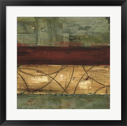 Framed Ribbon Abstract I Print