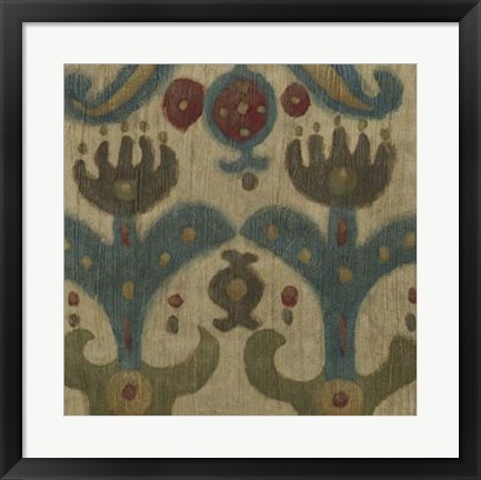 Framed Antique Ikat II Print