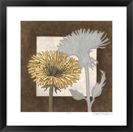 Framed Sunshine Floral I Print