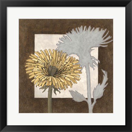 Framed Sunshine Floral I Print