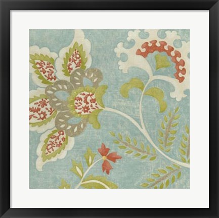 Framed Provincial Chintz I Print