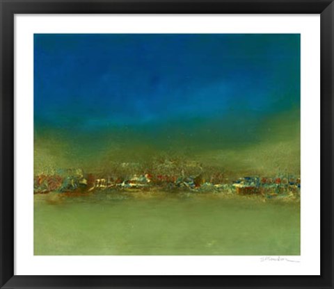 Framed City Afar II Print