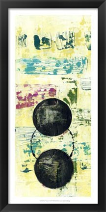 Framed Retro Textures I Print