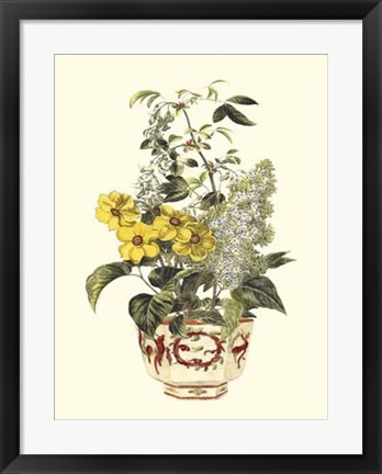 Framed Floral Medley I Print