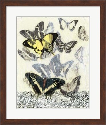 Framed Butterfly Habitat I Print