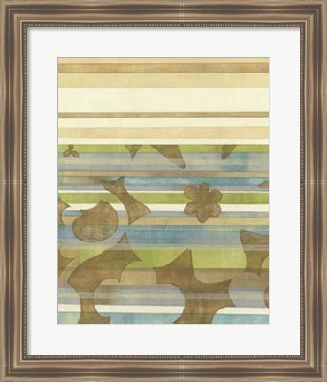 Framed Seaside Garden II Print