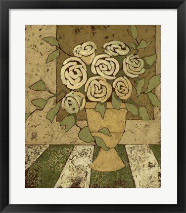 Framed Golden Bouquet II Print