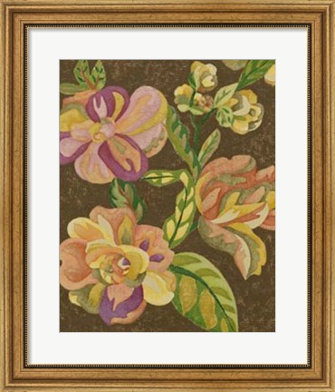 Framed Vintage Chintz III Print