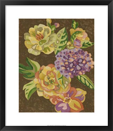 Framed Vintage Chintz IV Print