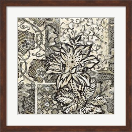 Framed Graphic Chintz I Print