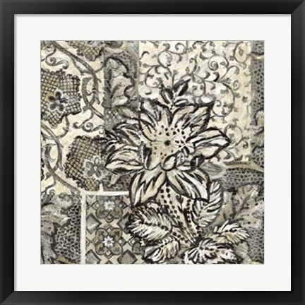 Framed Graphic Chintz I Print