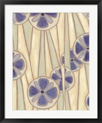 Framed Lavender Reeds II Print