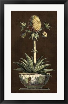 Framed Potted Pineapple I Print