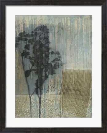 Framed Weathered Floral I Print