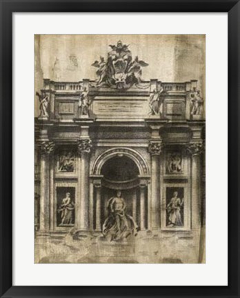 Framed Ancient Ruins II Print