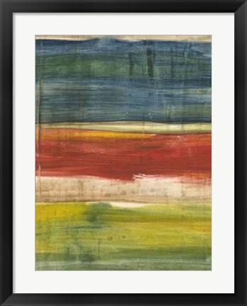 Framed Vibrant Abstract I Print