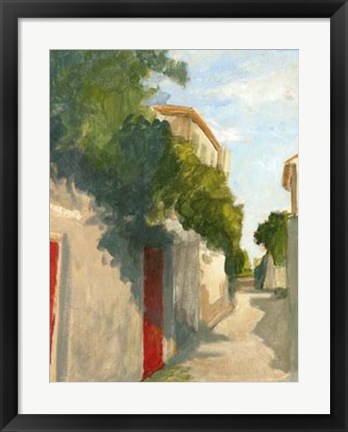 Framed Village Street II Print