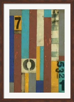 Framed Primary Numbers II Print