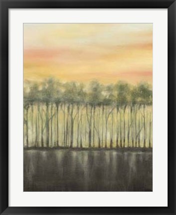 Framed Dusk in Summer Print