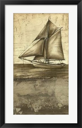 Framed Shimmering Seas II Print