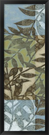 Framed Swaying Fronds Panel II Print