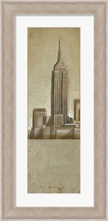 Framed Shimmering City I Print