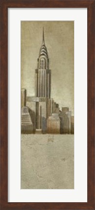 Framed Shimmering City II Print