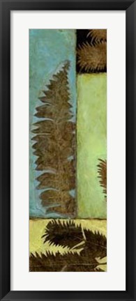 Framed Fossilized Ferns II Print