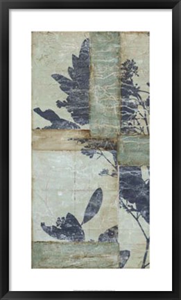 Framed Indigo Branches II Print