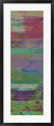 Framed Jeweled Stripes II Print