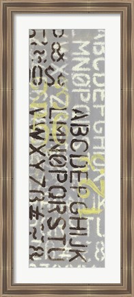 Framed Numbered Letters II Print