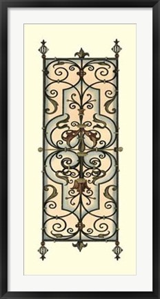 Framed Printed Wrought Iron Panels II Print