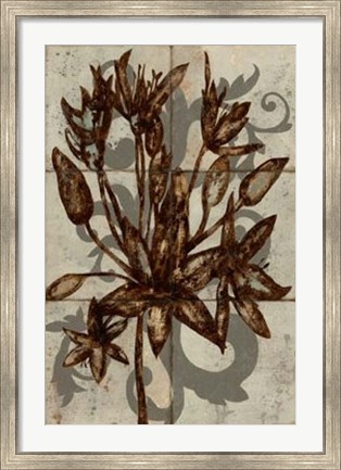 Framed Rustic Allium Print