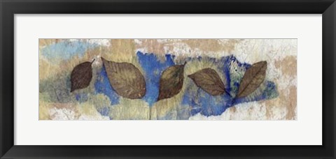 Framed Leaf Banner III Print