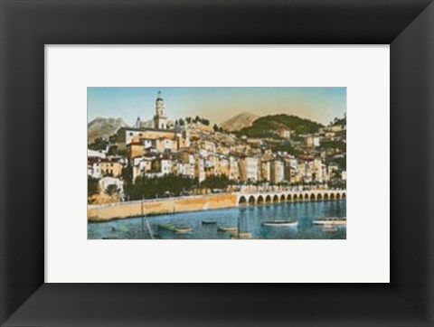 Framed Cote d&#39;Azur III Print