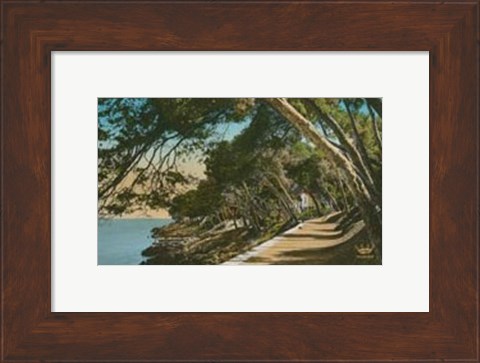 Framed Cote d&#39;Azur IV Print