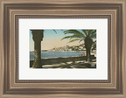 Framed Cote d&#39;Azur VI Print