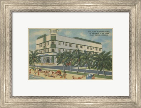 Framed Miami Beach V Print