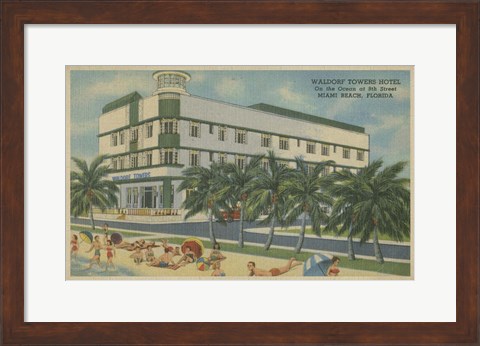 Framed Miami Beach V Print