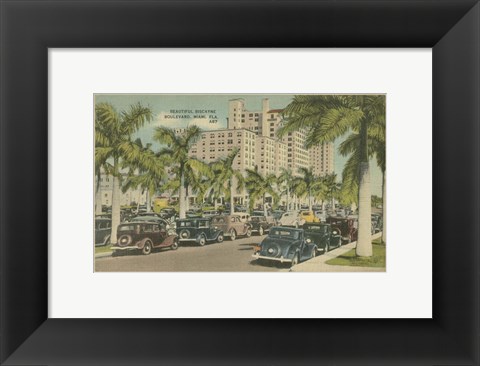 Framed Miami Beach VII Print